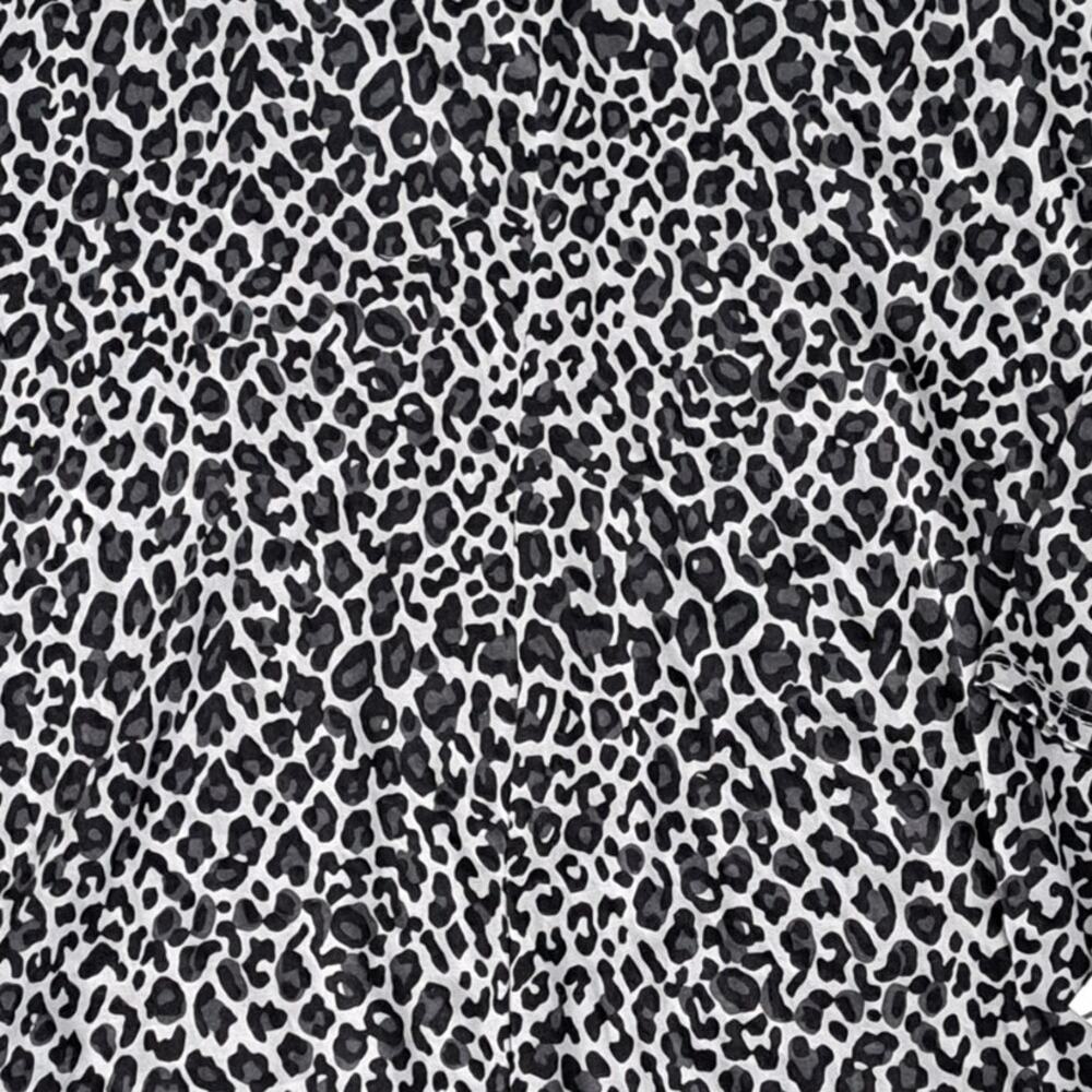 NWT Harper Canyon Girls Black Gray Leopard Long Sleeve Dress Size XL 14 16 - Picture 3 of 5